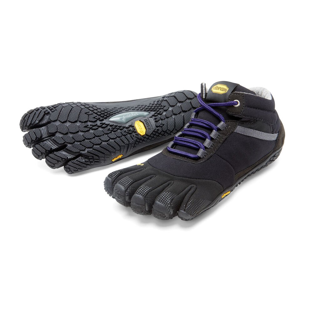 Vibram FiveFingers Dames Trek Ascent Insulated - Bergschoenen Zwart/Paars - 915608LXA